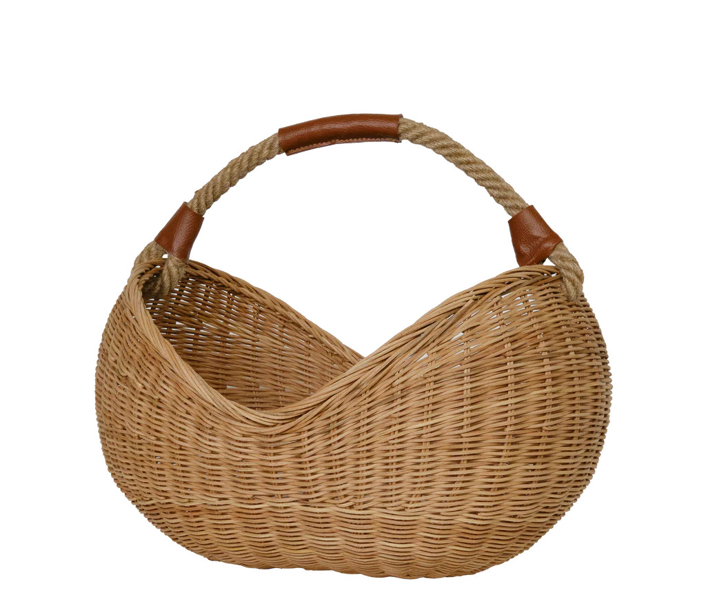 Rattan Half Moon Basket | Over The Moon
