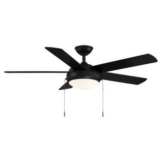 Hampton Bay Claret 52 in. Indoor Matte Black Ceiling Fan with Light Kit SW20006 MBK | The Home Depot