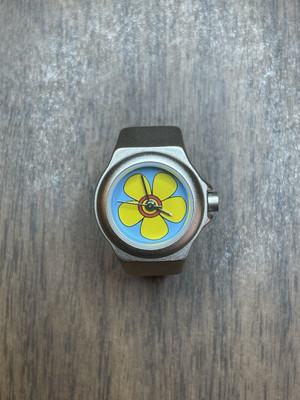 Vintage After Thoughts Yellow Flower Finger Ring Watch Runs Works w/New Battery  | eBay | eBay US
