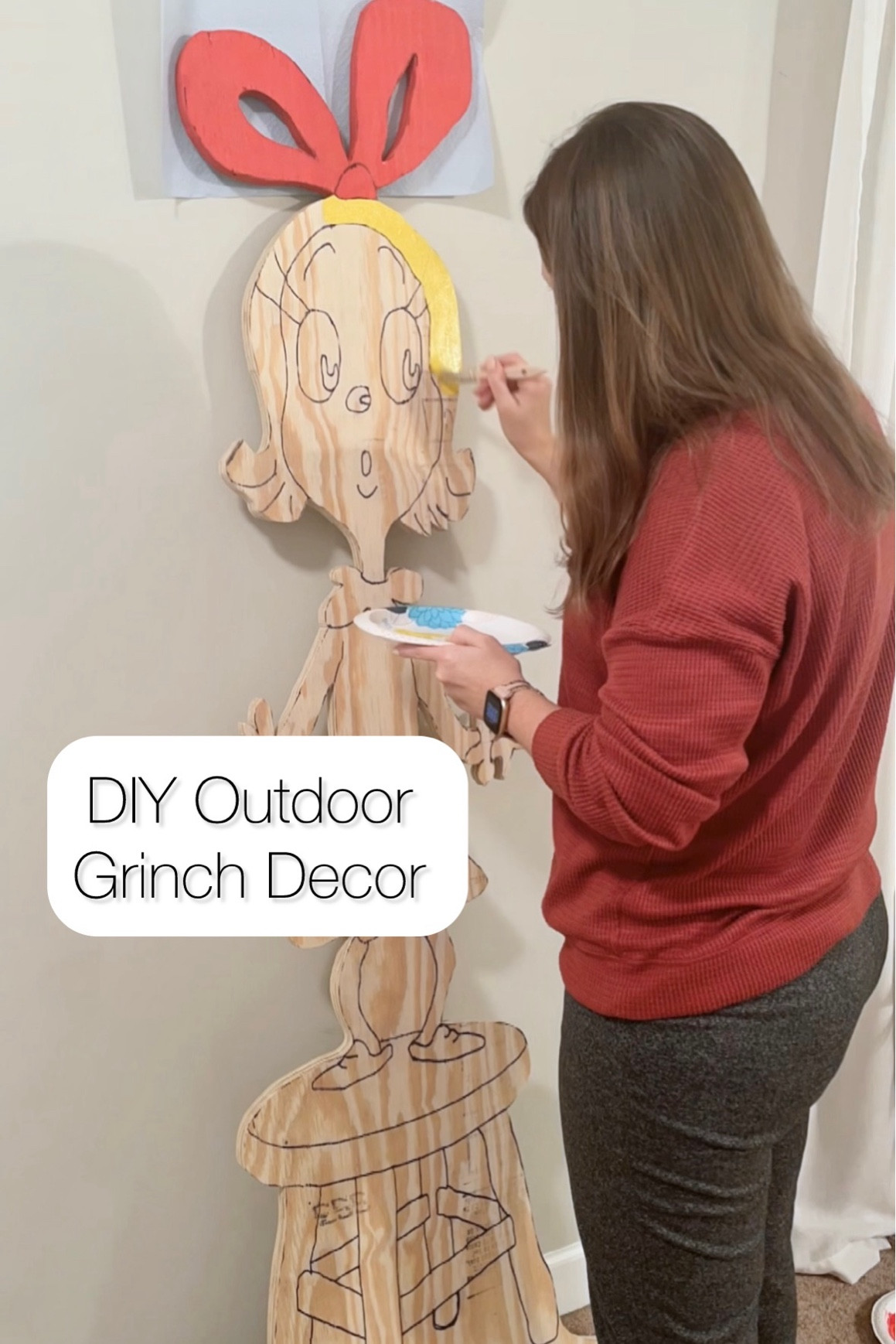 DIY Outdoor Grinch Christmas Decor