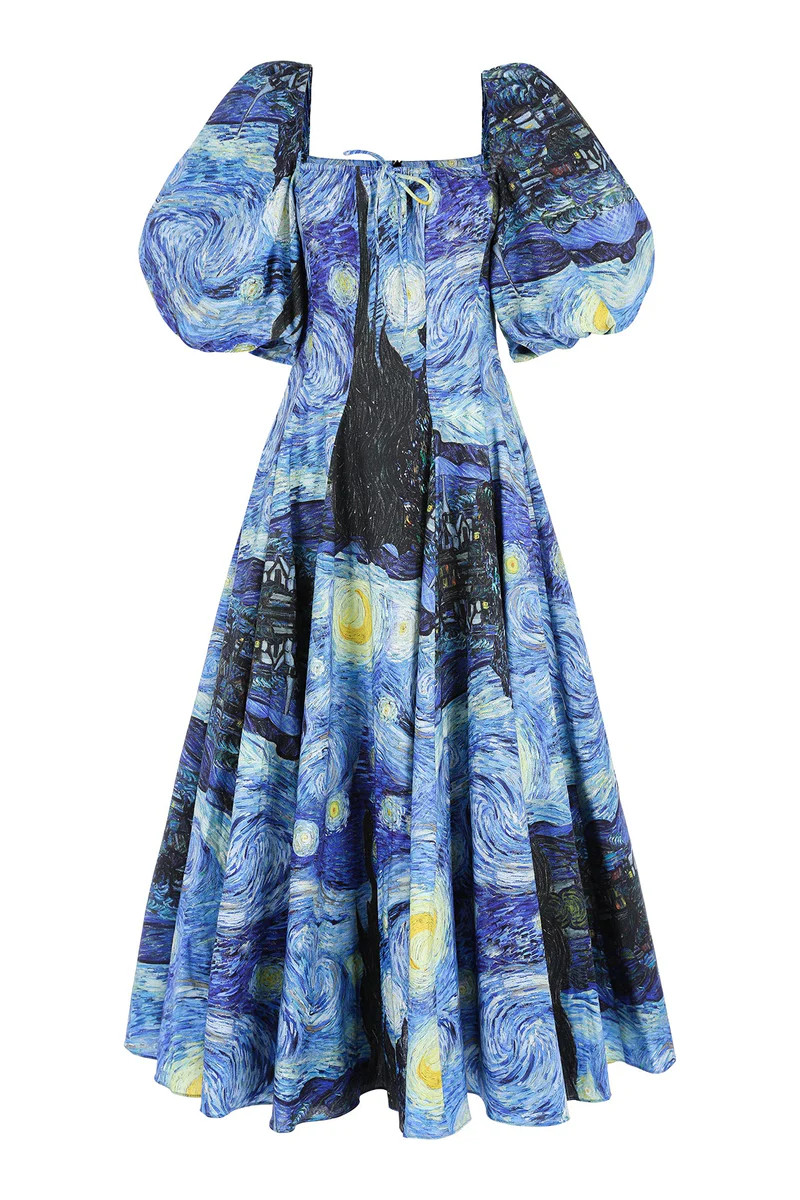 The Starry Night Day Dress | Selkie Collection
