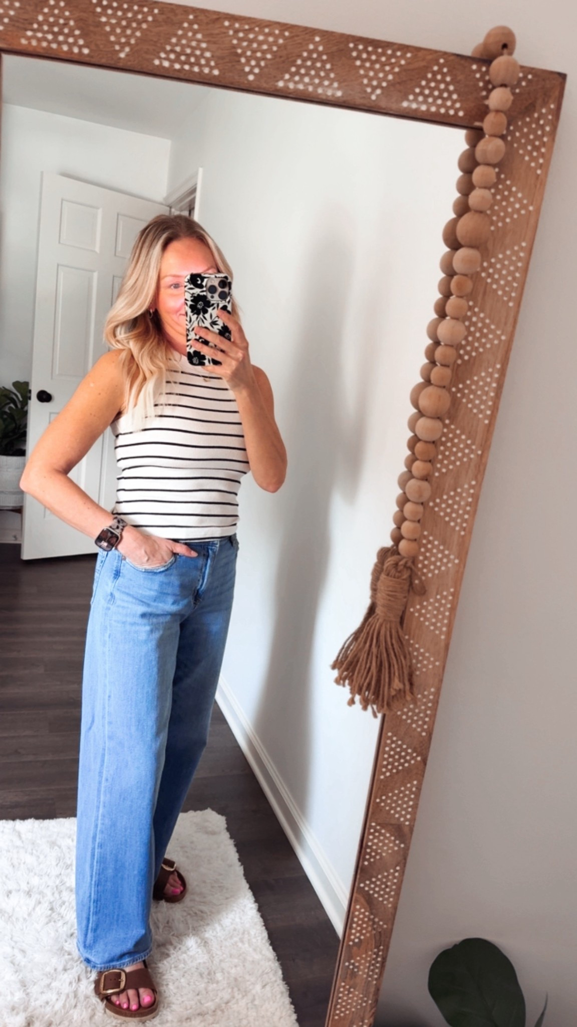 Spring ootd another day another striped top and birks 

#LTKPetite #LTKootd #LTKSaleAlert