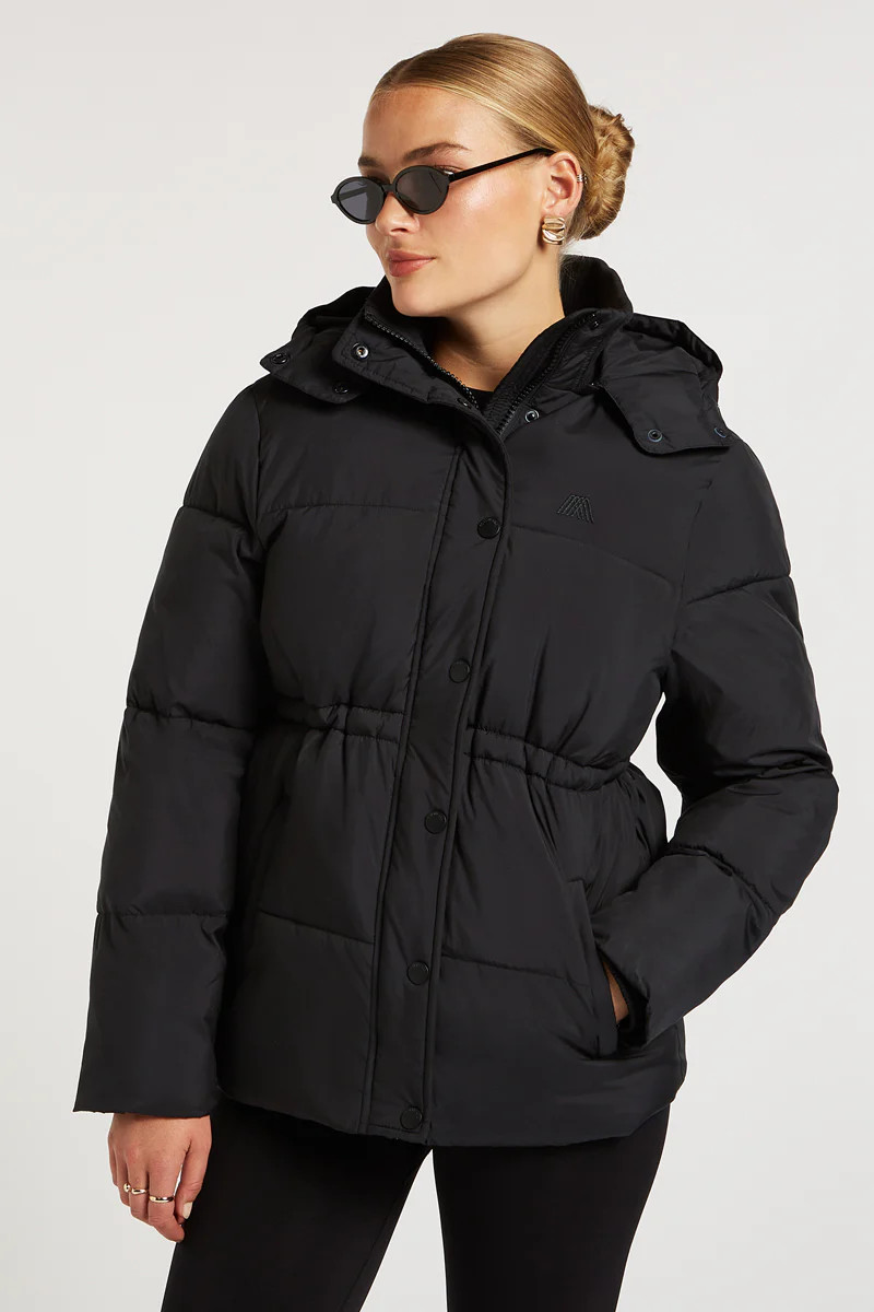 NOVA Longline Puffer Coat Black | Premium Warmth & Style by 4TH ARQ | 4tharq 