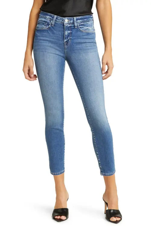 L'AGENCE Margot High Waist Crop Skinny Jeans in Cambridge at Nordstrom, Size 27 | Nordstrom