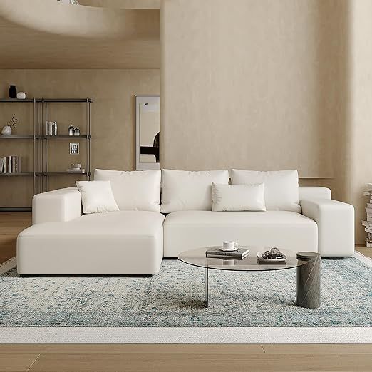Acanva Modern Oversized Modular L Shaped Sectional Sofa Set for Living Room, Minimalist Style Com... | Amazon (US)