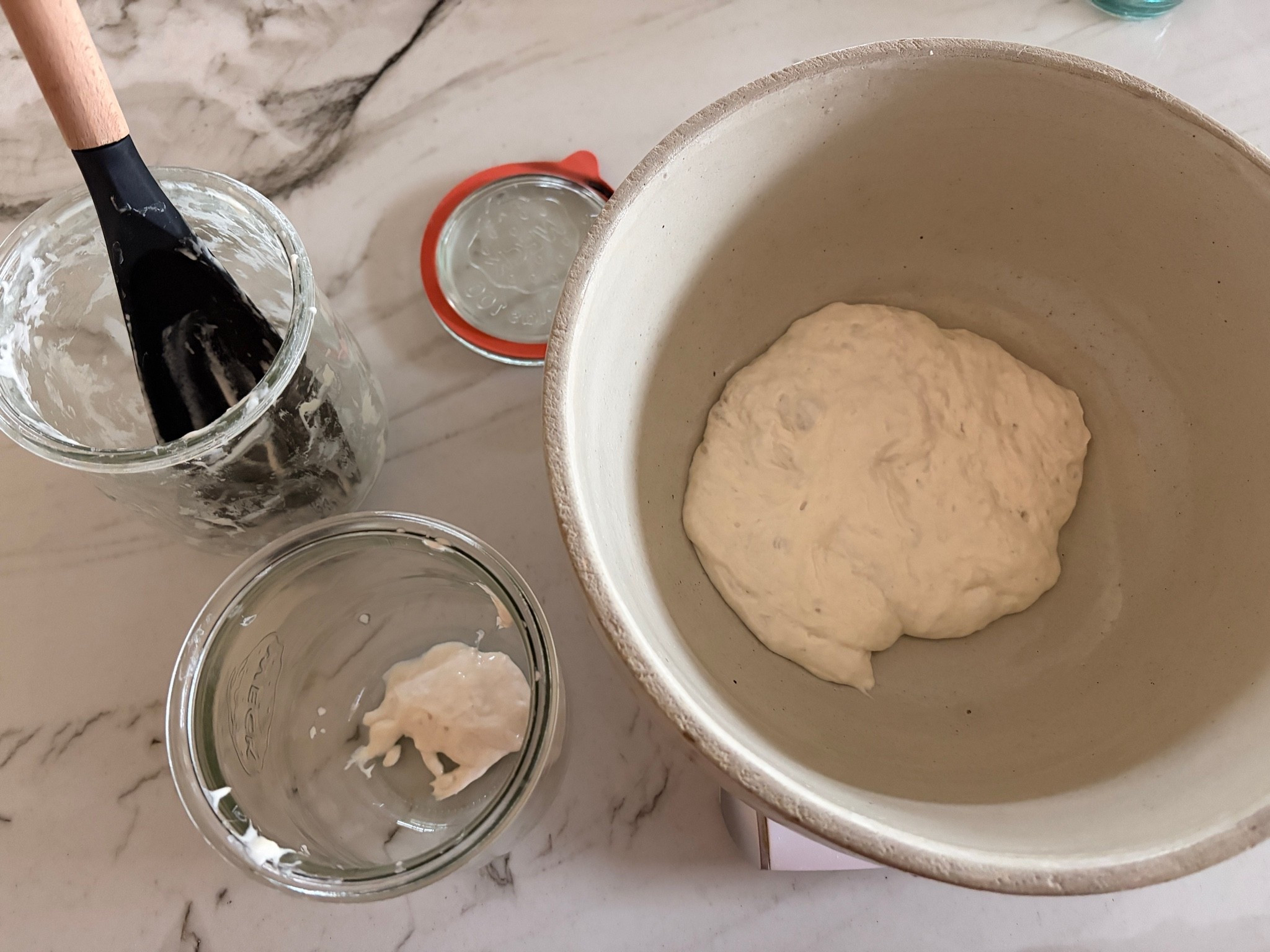 Transferring leftover starter to a clean jar is the WORST part of the sourdough making process for me. I don’t know why, but I dread it,and sometimes it makes me want to just not bother.  

But… thank goodness for innovation, because some genius created a hybrid spoon/spatula that makes the whole ordeal 100x easier. Remember the genius of the spork? Kinda like that.

Want to grab one and give it a try? Here’s a few I’d suggest (if you get a 2-pack so you can share one with a friend🤍.

#LTKHome #LTKfoodie #LTKdayinmylife