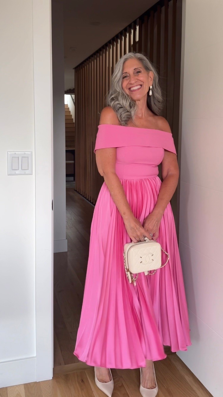 🌸 Wedding Guest Dresses (some are perfect for Mother of the Bride and Mother of the Groom!)

The off-shoulder neckline frames the face and collarbone beautifully while the pleated skirt moves with total effortless elegant grace all evening long.

Save this and share it with a friend who’s shopping. 💌

Sizing | 5’4½” | 135 | medium or 6

Wedding Guest Dress | Fashion over 50 | Mother of the Bride | Mother of the Groom | Black Tie | Formal Gown | Summer Wedding | Fall Wedding | Tummy Flattering Dresses | Special Occasion | Off Shoulder Gown

#LTKPetite #LTKOver40 #LTKWedding