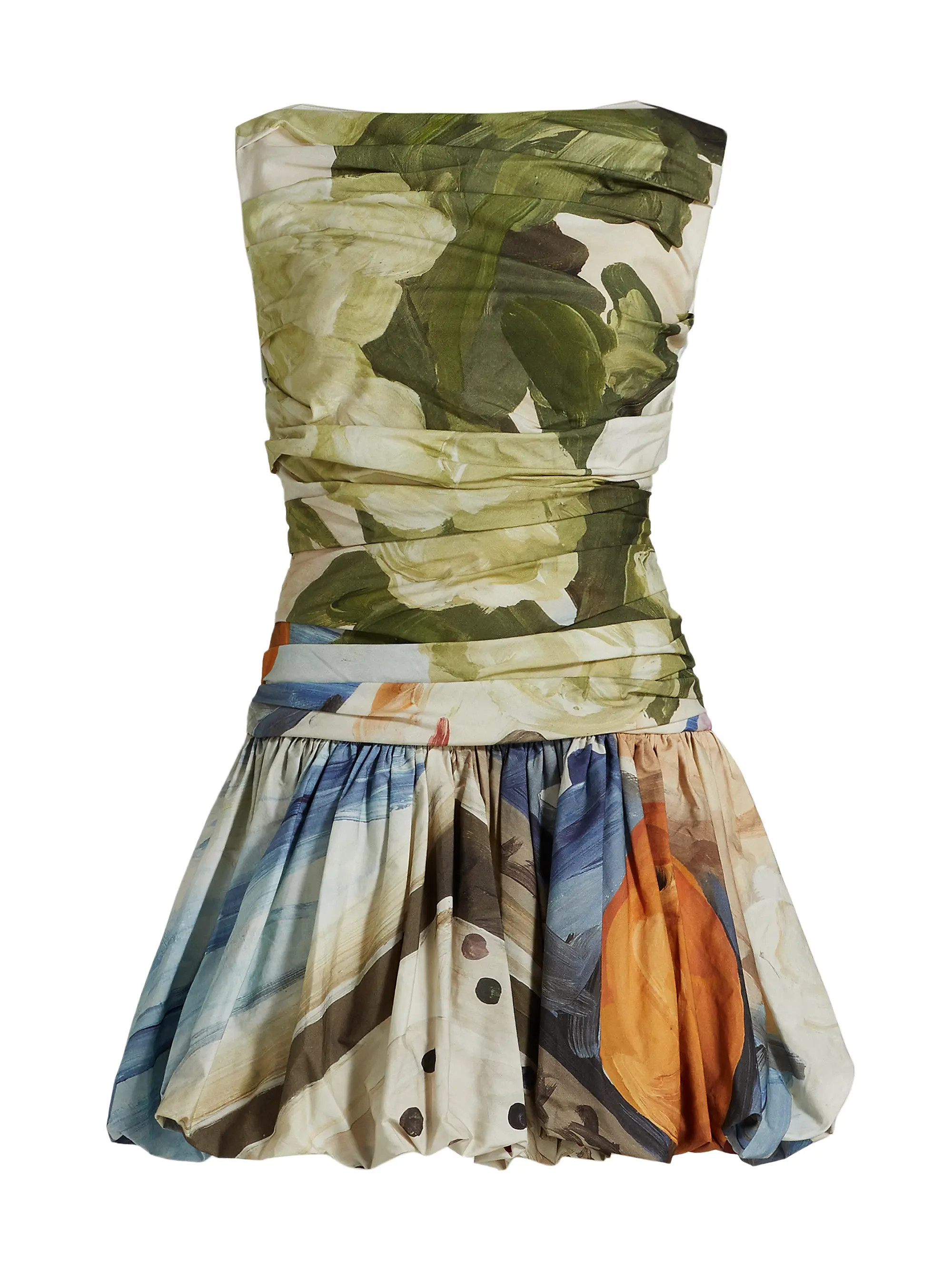 Acler Nershall Floral Draped Minidress | Saks Fifth Avenue | Saks Fifth Avenue