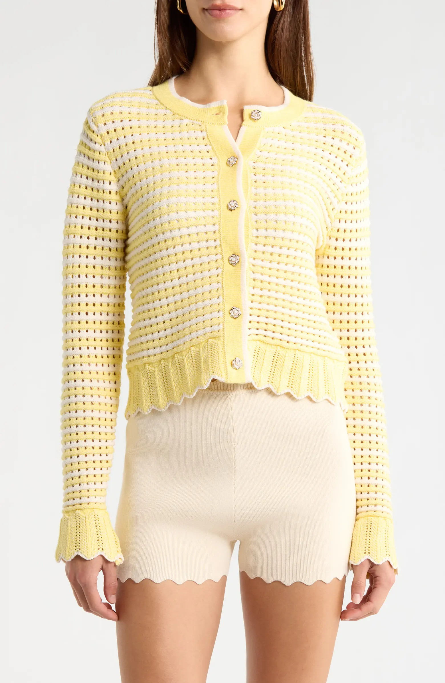 Karly Open Stitch Cardigan | Nordstrom