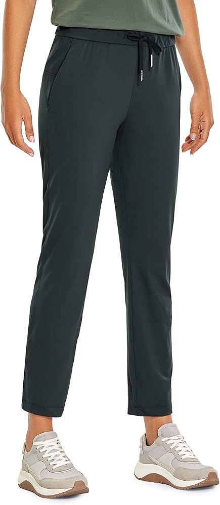 CRZ YOGA Womens 4-Way Stretch Travel Casual 7/8 Ankle Pants 27.5" Sweatpants Lounge Outdoor Worko... | Amazon (US)