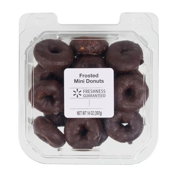 Freshness Guaranteed Chocolate Frosted Mini Donuts, 14 Oz - Walmart.com | Walmart (US)