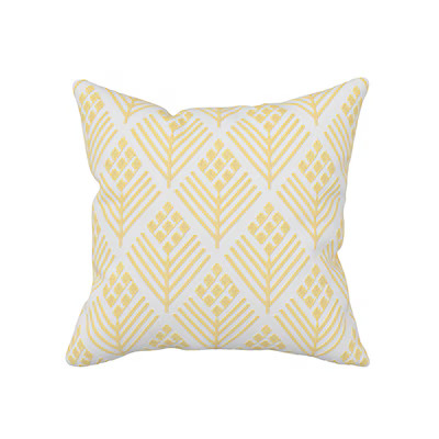 allen + roth Floral Yellow Square Throw Pillow Lowes.com | Lowe's