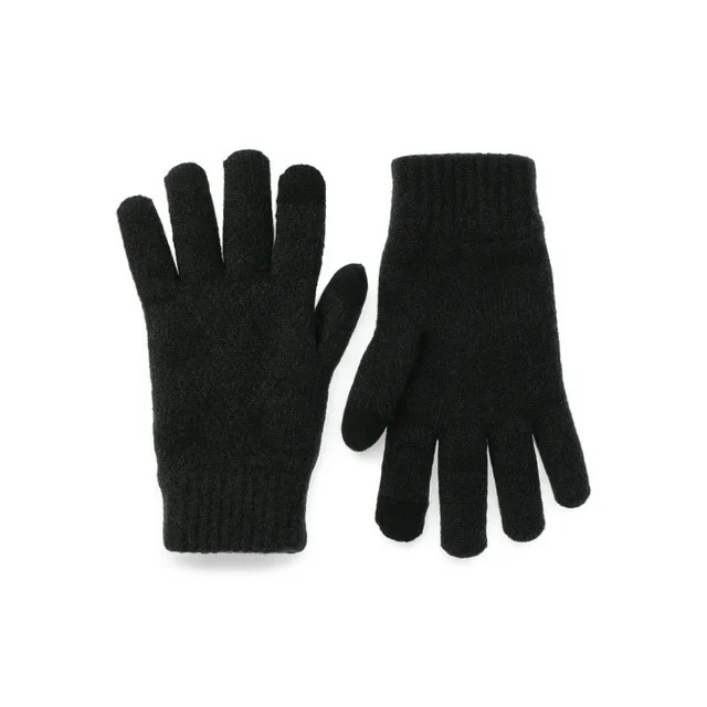 Time and Tru Women’s Knit Touchscreen Gloves | Walmart (US)