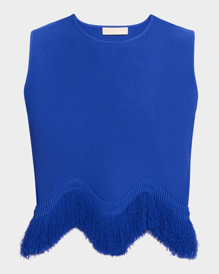 Ulla Johnson Koa Knit Fringe Top | Neiman Marcus