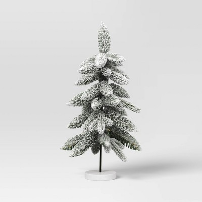 19" Christmas Flocked Tree Round White Base - Wondershop™ | Target