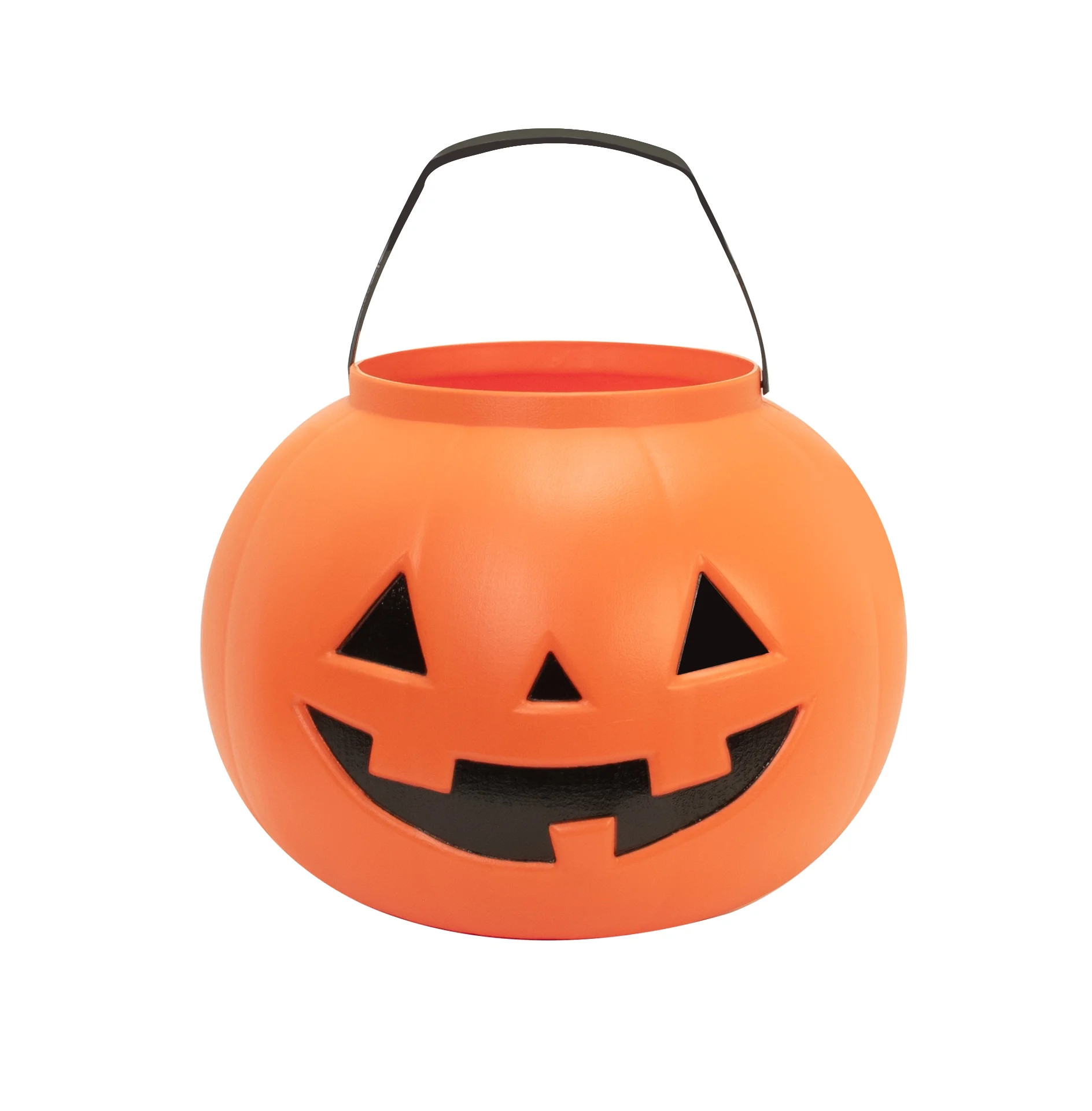 14" Large Orange Pumpkin Halloween Trick-or-Treat Basket, by Way To Celebrate | Walmart (US)