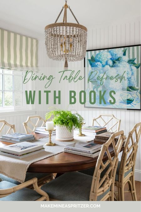 Turning our dining table into a library table! #stylingwithbooks 

#LTKhome