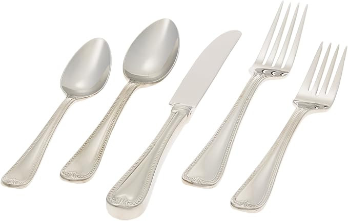 Lenox Vintage Jewel 5-Piece Place Setting, Metallic | Amazon (US)