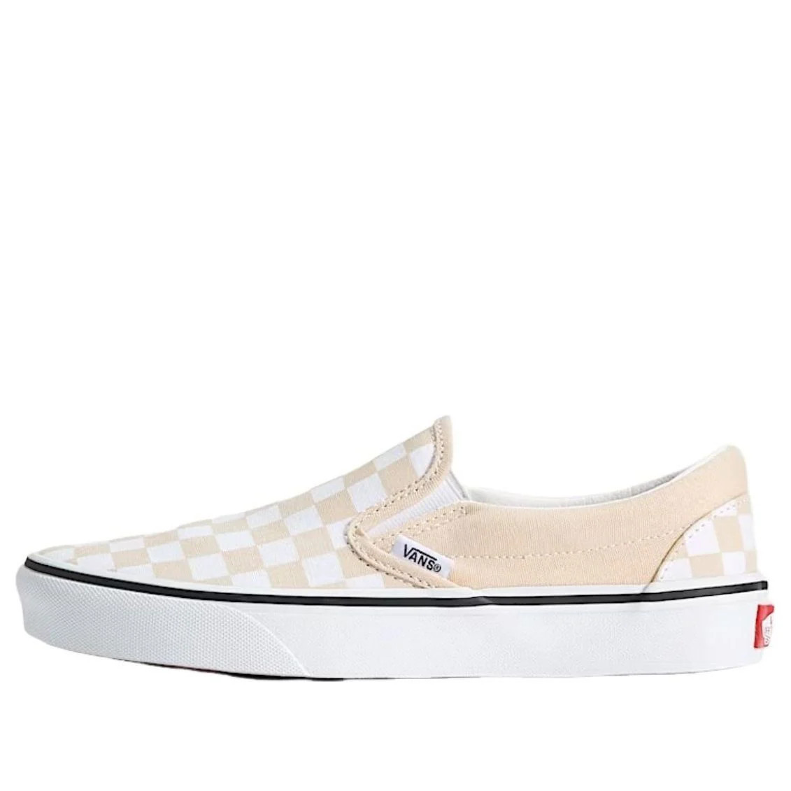 Vans Classic Slip-On Checkerboard 'Creme Brule Beige' VN000D6YCHW | KICKS CREW