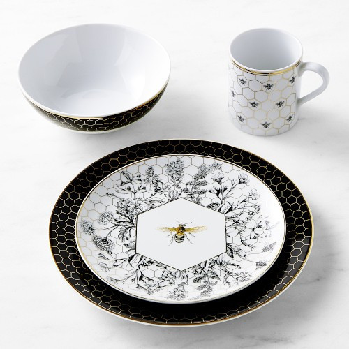 Honeycomb Bee 16-Piece Dinnerware Set | Williams-Sonoma