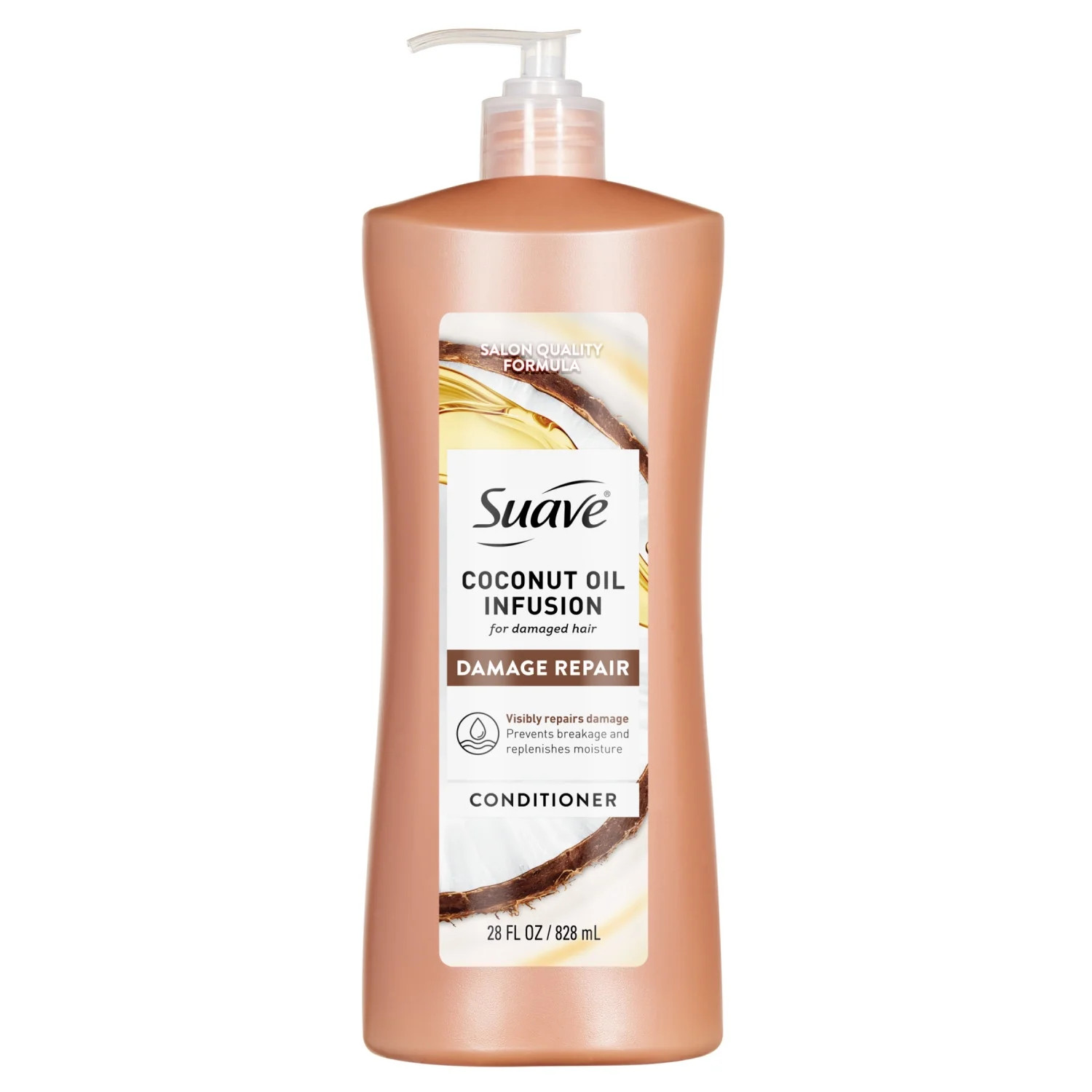 Suave Coconut Oil Infusion Conditioner for Damaged Hair, Visible Repair in 3 Uses, 28 FL OZ | Walmart (US)