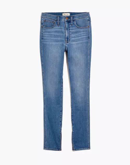 10" High-Rise Roadtripper Supersoft Jeans in Minford Wash: Ankle-Slit Edition | Madewell