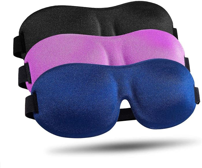 LKY DIGITAL Sleep Mask for Side Sleeper 3 Pack, Blackout 3D Eye Mask for Sleeping, Night Blindfol... | Amazon (US)