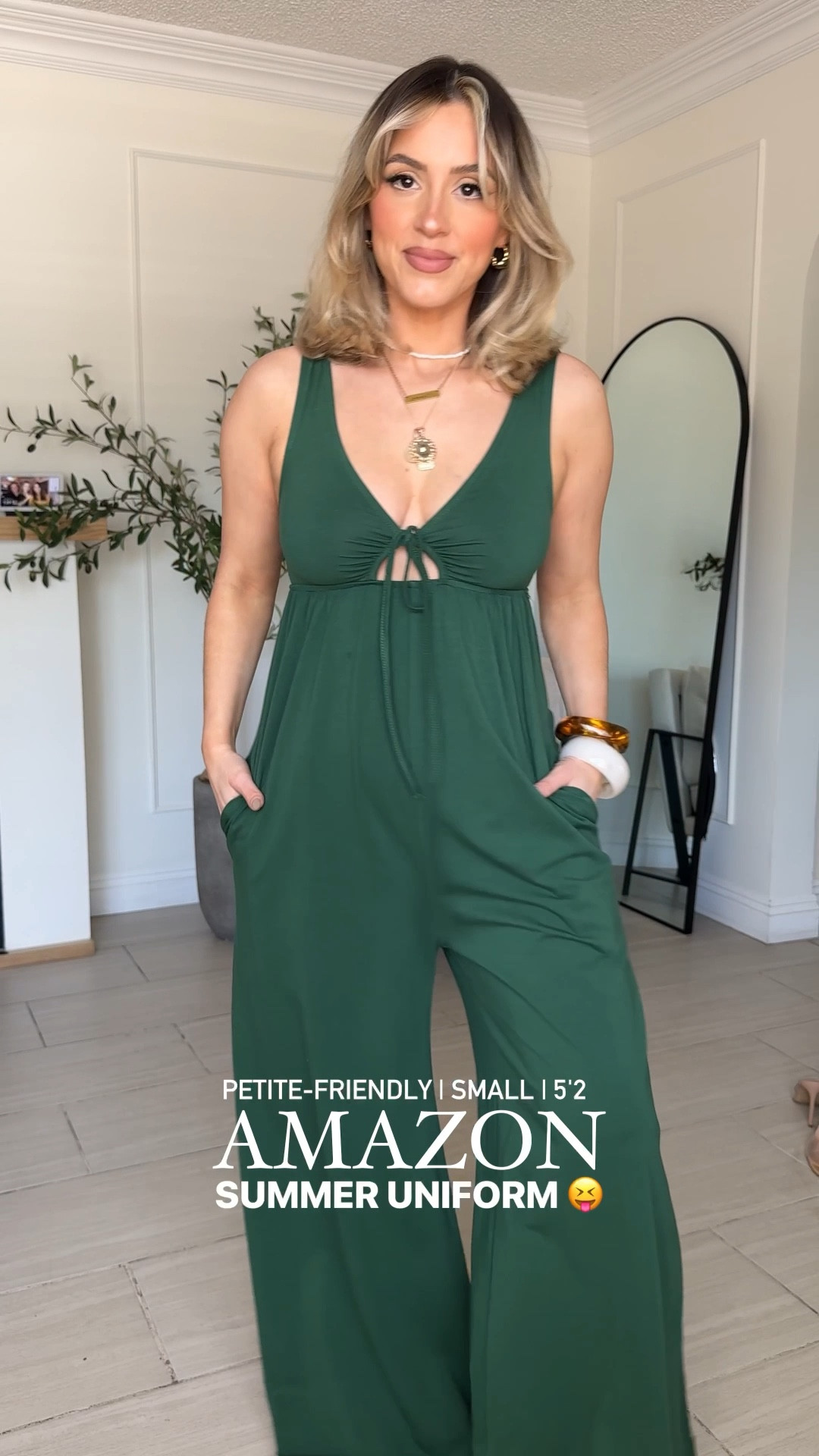 Seriously, the perfect cotton high stretch jumpsuits! Perfect for summer! 

✅ Wearing SMALL

#LTKPetite #LTKFindsUnder50 #LTKStyleTip