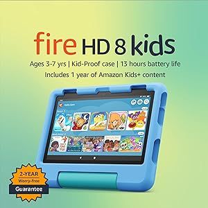 Amazon Fire 8 Kids Tablet | age 3-7 | Robust parental controls and 1-year Amazon Kids+ included, ... | Amazon (US)