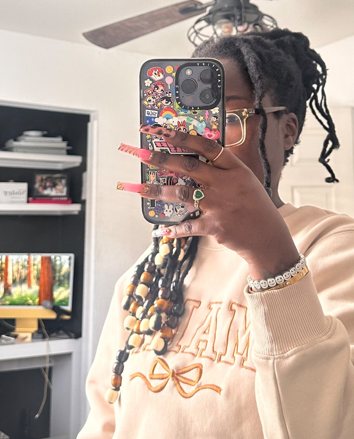 Beads I added onto my locs. They came out super cute. Especially for the fall. 

#LTKFallSale #LTKBeauty #LTKStyleTip