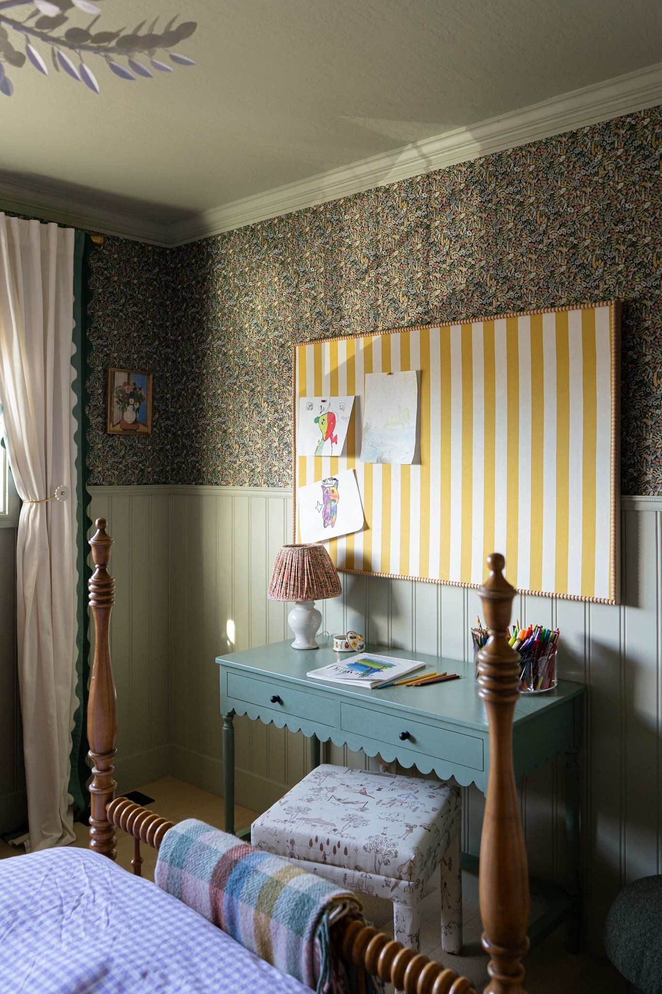 Use code: ANTHRO20 for 20% off from Anthropologie. Ella’s curtains are from them! 
And VALERIA50 for $50 off orders of $200+ from the Inside, the fabric and ottoman is from them :) 

#LTKSpringSale #LTKHome #LTKKids