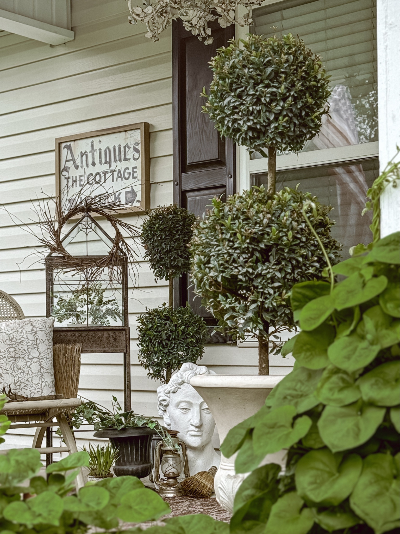 Cozy late summer porch inspo. 🌱🪴☀️🦢

#LTKHome #LTKSeasonal