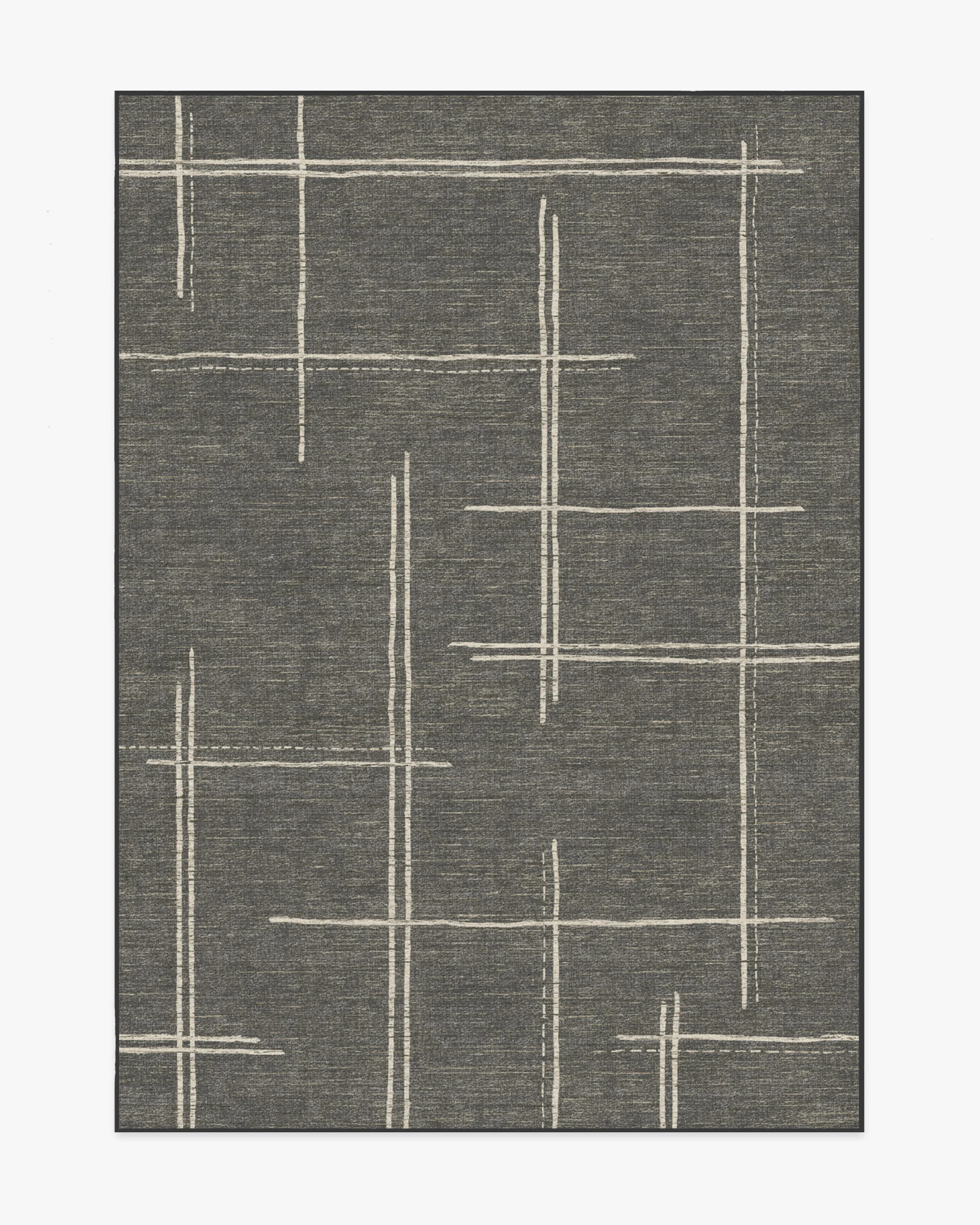 Stellan Charcoal Flatwoven Rug | Ruggable US | Ruggable
