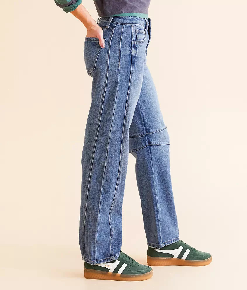 High Rise Barrel Stretch Jean | Buckle