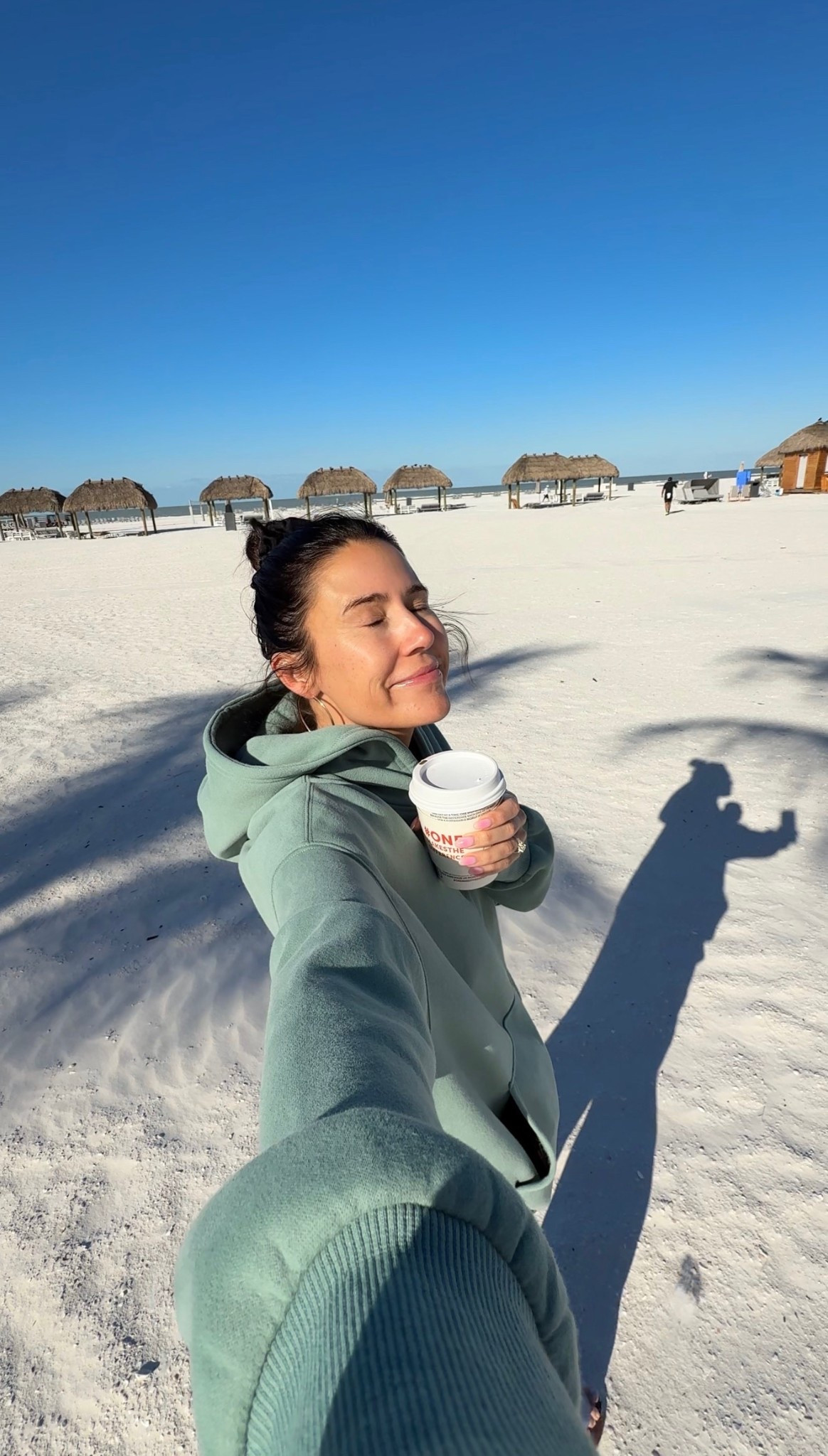 Morning on the beach 〰️ cozy oversized hoodie from @amazon @amazonfashion wearing size medium 

#LTKootd #LTKSeasonal #LTKdayinmylife