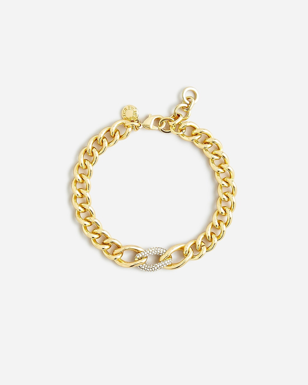 Pavé crystal chain bracelet | J. Crew US