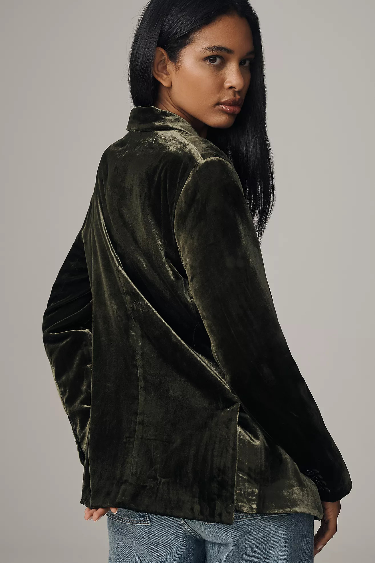 The Ettie Blazer by Maeve: Velvet Edition | Anthropologie (US)