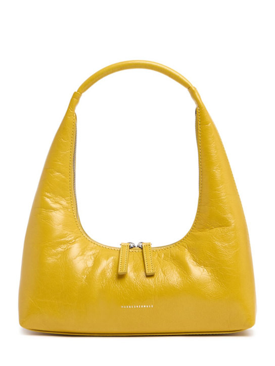 Hobo crinkled leather shoulder bag | Luisaviaroma