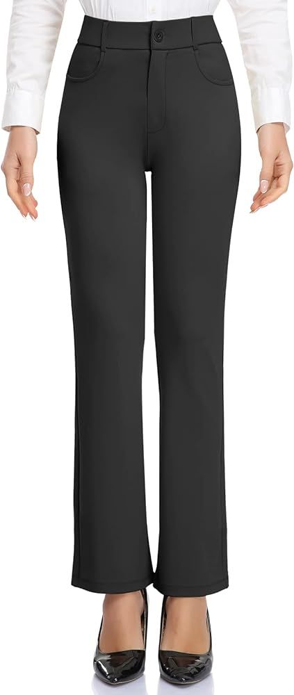 DAYOUNG Women Dress Pants Work Office Business Casual Slacks Stretchy Casual Skinny Leg Yoga Pant... | Amazon (US)