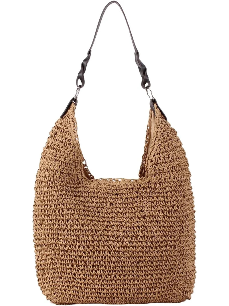 NCY Women's Beach Straw Bag Large Straw Summer Handbags Handmade Woven Boho Hobo Raffia Tote Bags... | Walmart (US)
