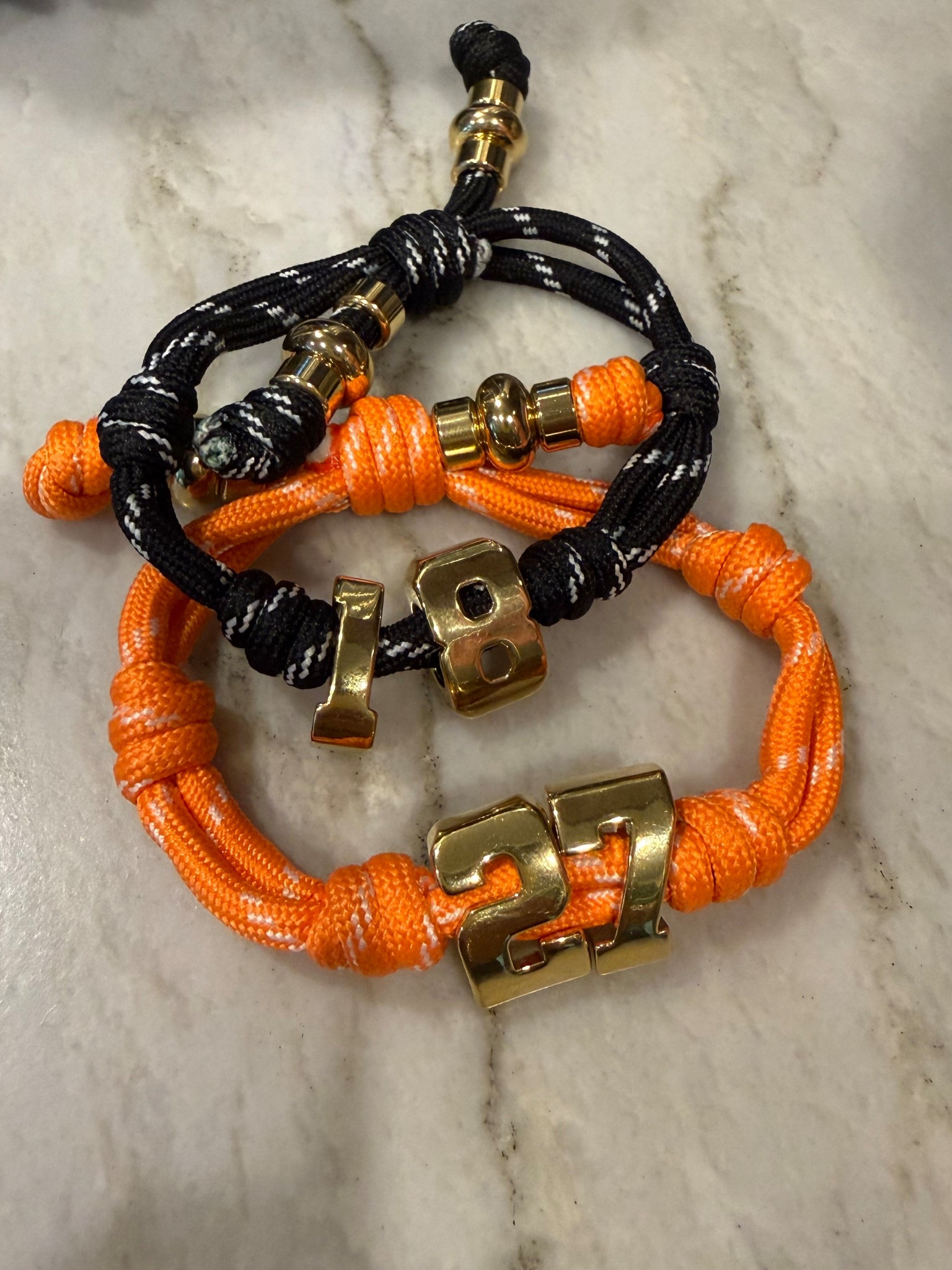 Custom team bracelets from Bauble Bar 
20% off all custom jewelry on site right now 

#LTKmomlife