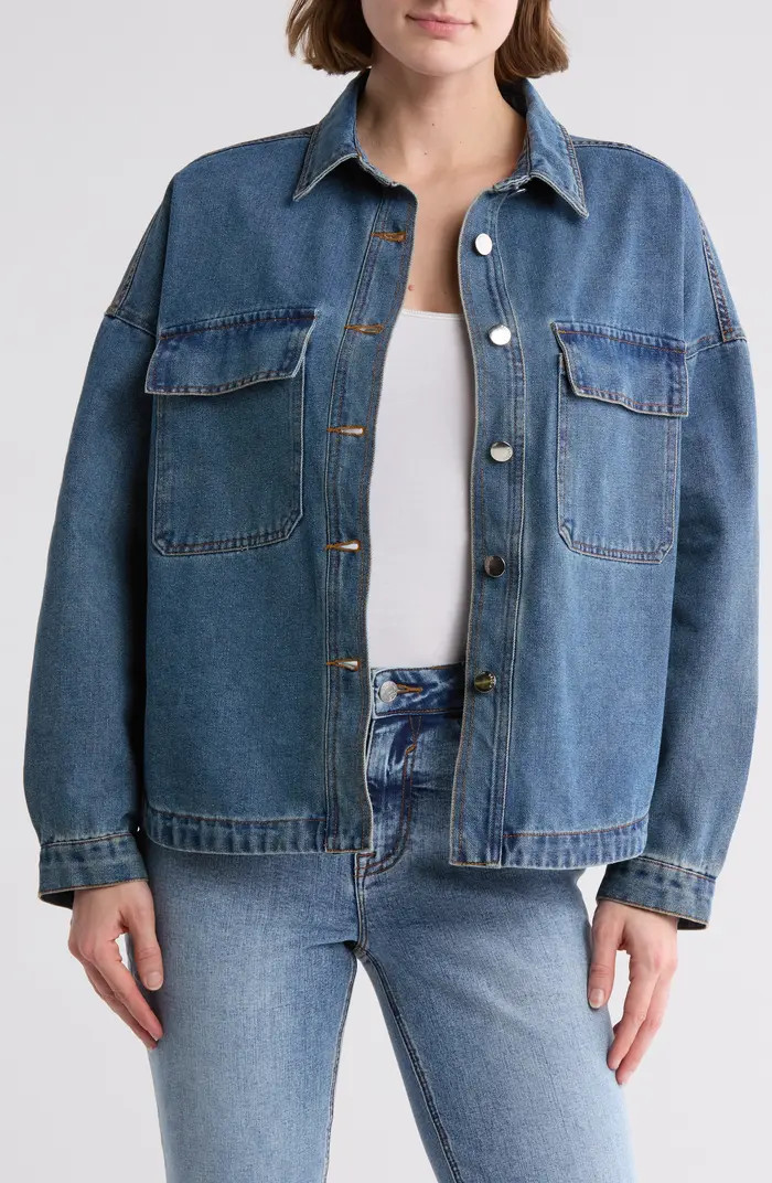 Oversize Denim Shacket | Nordstrom Rack