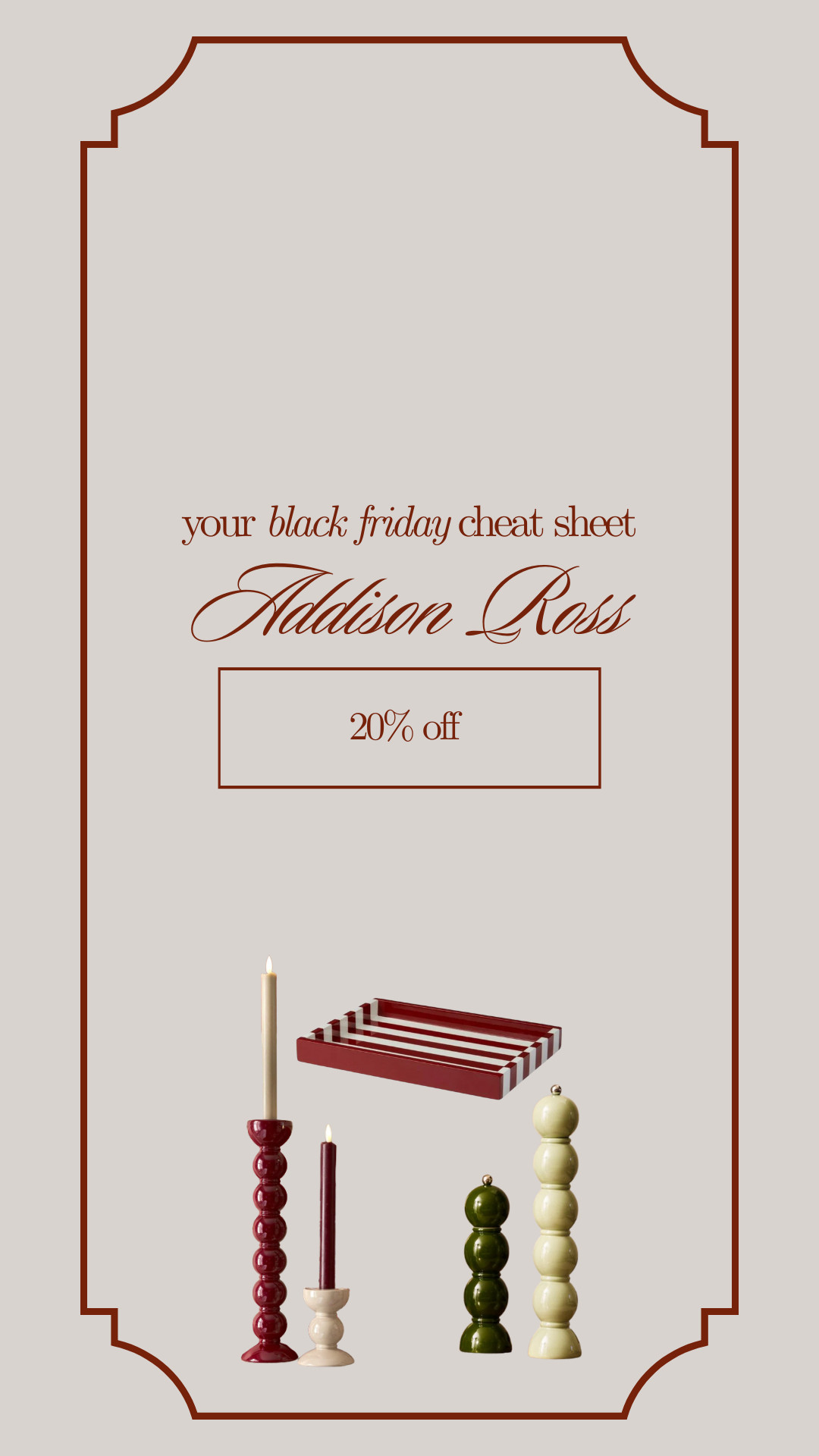 Best of Cyber Week & Black Friday deals: Addison Ross Homeware 

20% off! 

 #LTKCyberWeek #LTKgiftguide #LTKsale