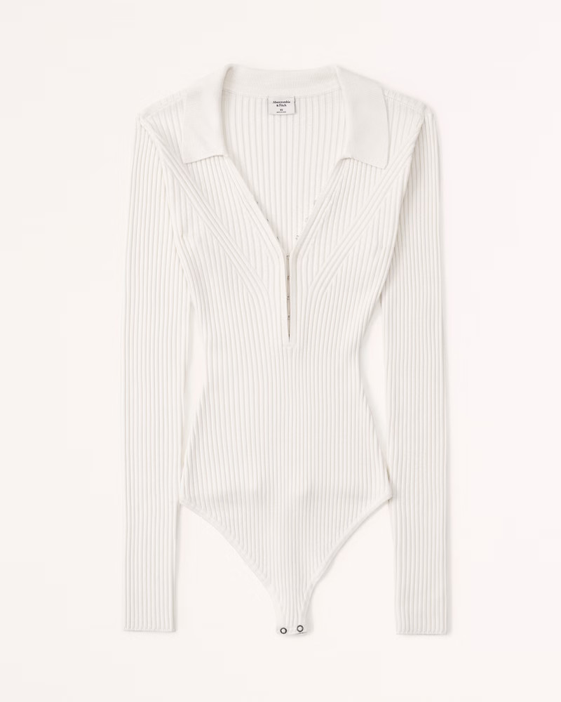 Hook-and-Eye Sweater Bodysuit | Abercrombie & Fitch (US)