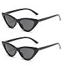 Cat Eye Sunglasses for Women Vintage Goggles Plastic Frame Sunglasses | Amazon (US)