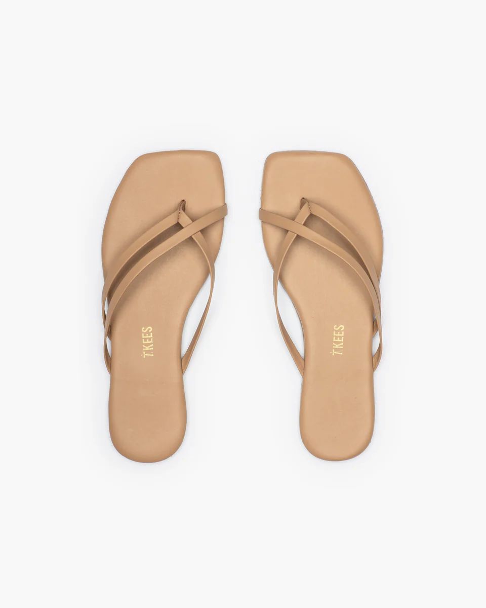 Square Toe Liri in Cocobutter | Women's Sandals | TKEES | TKEES