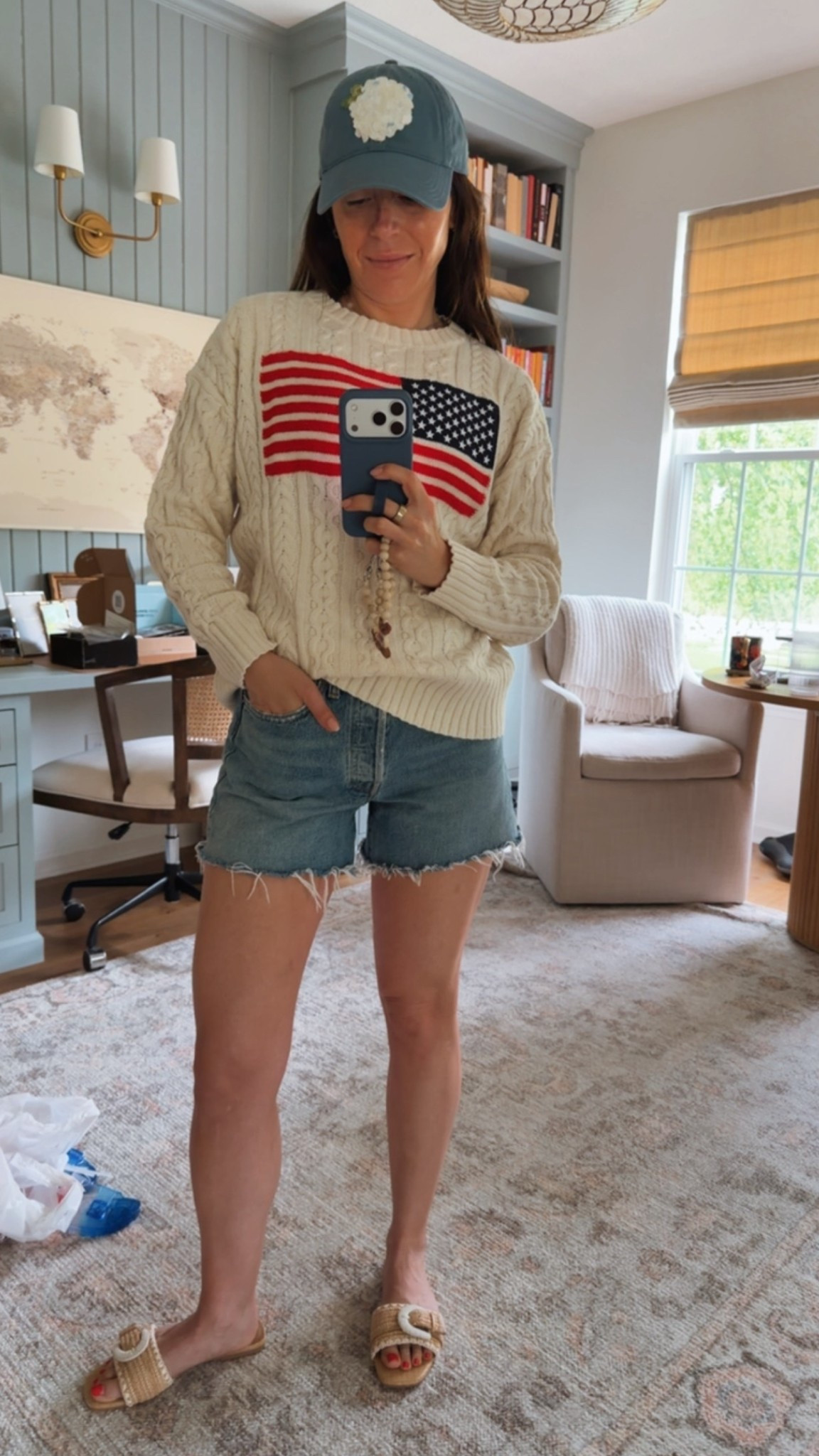 Embracing an Americana summer with this adorable sweater from Target. Runs large—I’m wearing an XS! #ad @Target

#LTKOver40 #LTKSeasonal #LTKHome