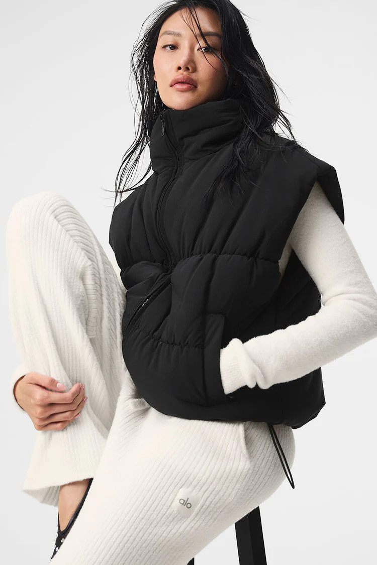 Incline Puffer Vest - Black | Alo Yoga (US)