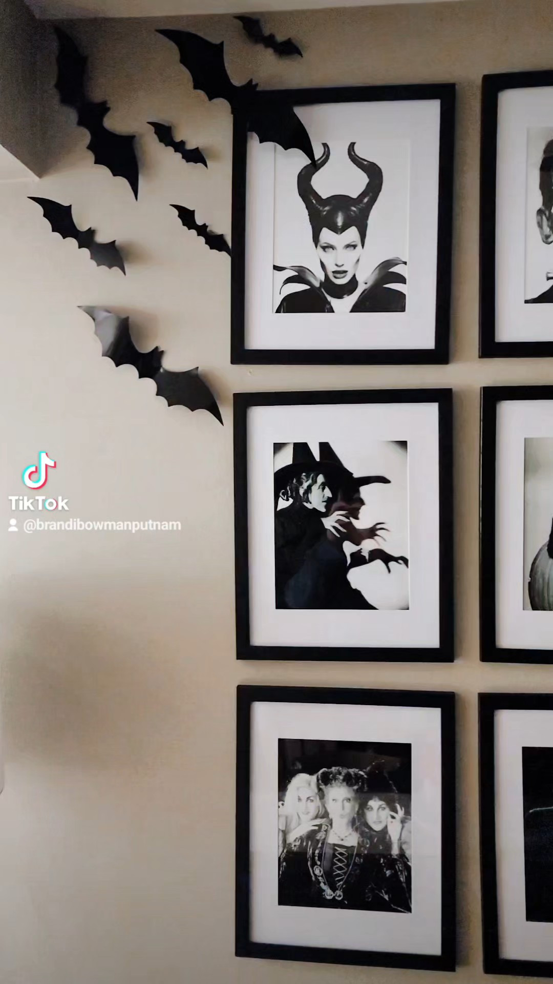 The Halloween GALLERY wall! The frames in the photo are 11 X 14 with an 8 X 10 photo inside! Shop the frames and bat's here! 

#LTKSeasonal #LTKHome