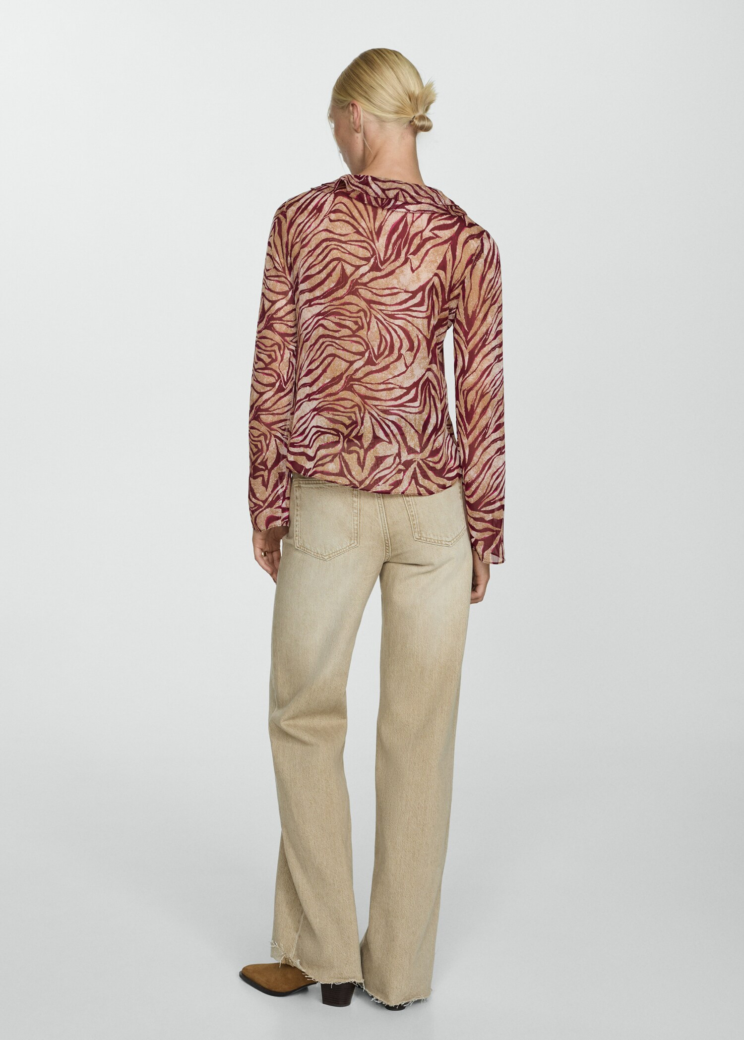 Ruffles printed blouse - Women | MANGO USA | Mango (US/MX/AU)